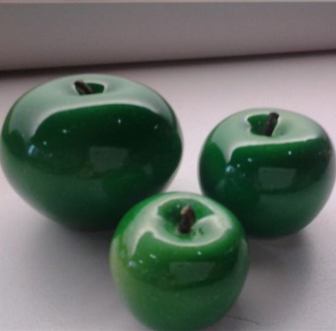 3-pack Green Apple Glass